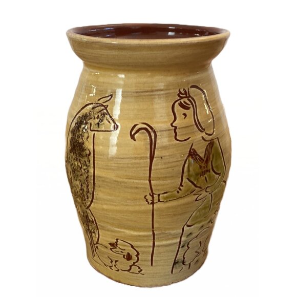 SJ Pottery Redware Vase - Picture 1 of 11